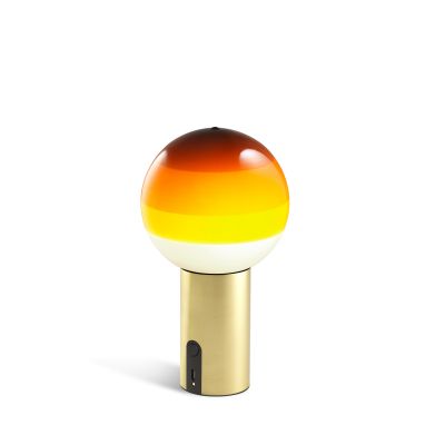 Dipping Light Portable Akkuleuchte Marset Bernstein - Messing